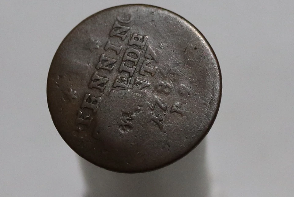 🧭 🇩🇪 GERMANY 1783 PFENNIG LOVELY H COUNTERSTAMPED B84 #K605 - Image 3 of 3