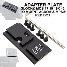 Adapter Plate – ACRO® Footprint Optics – For Use with Glock® MOS Models 17 19 45