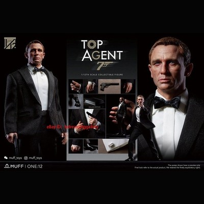 Muff Toys Top Agent 007 James Bond 1/12 Limited Action Figure Deluxe Edition