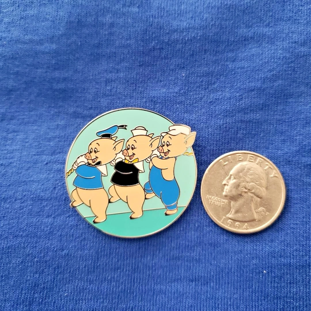 Disney Pin 2024 Mickey Mouse Club Mystery - Three Little Pigs