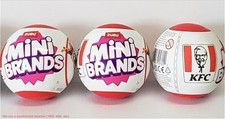 LOT OF 3 5 Surprise KFC Mini Brand Series 1