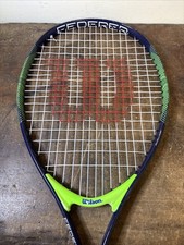 Wilson Federer 23" Youth Tennis Racket 3-5/8 Gray/Green - Grip Is Loose