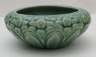 Antique Small Green Brush McCoy Pottery Amaryllis Bulb Bowl Planter