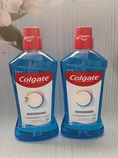  Lot of 2 Colgate Total Mouthwash, Peppermint, 33.8 fl oz, Exp: 05-2027