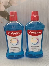 (Lot of 2) Colgate Total Mouthwash, Peppermint, 33.8 fl oz, Exp: 05-2027 