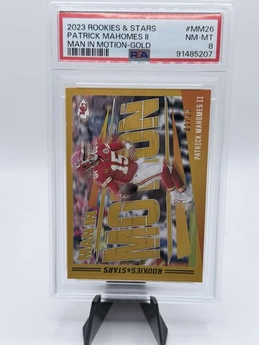 sports card singles graded 2023 Rookies And Stars Patrick Mahomes 11 Gold 01/10