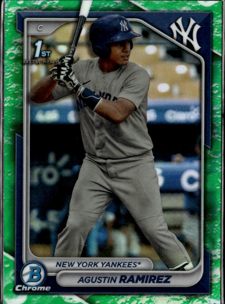 2024 Bowman #BCP-85 Agustin Ramirez Chrome Prospects Lunar Glow Refractors