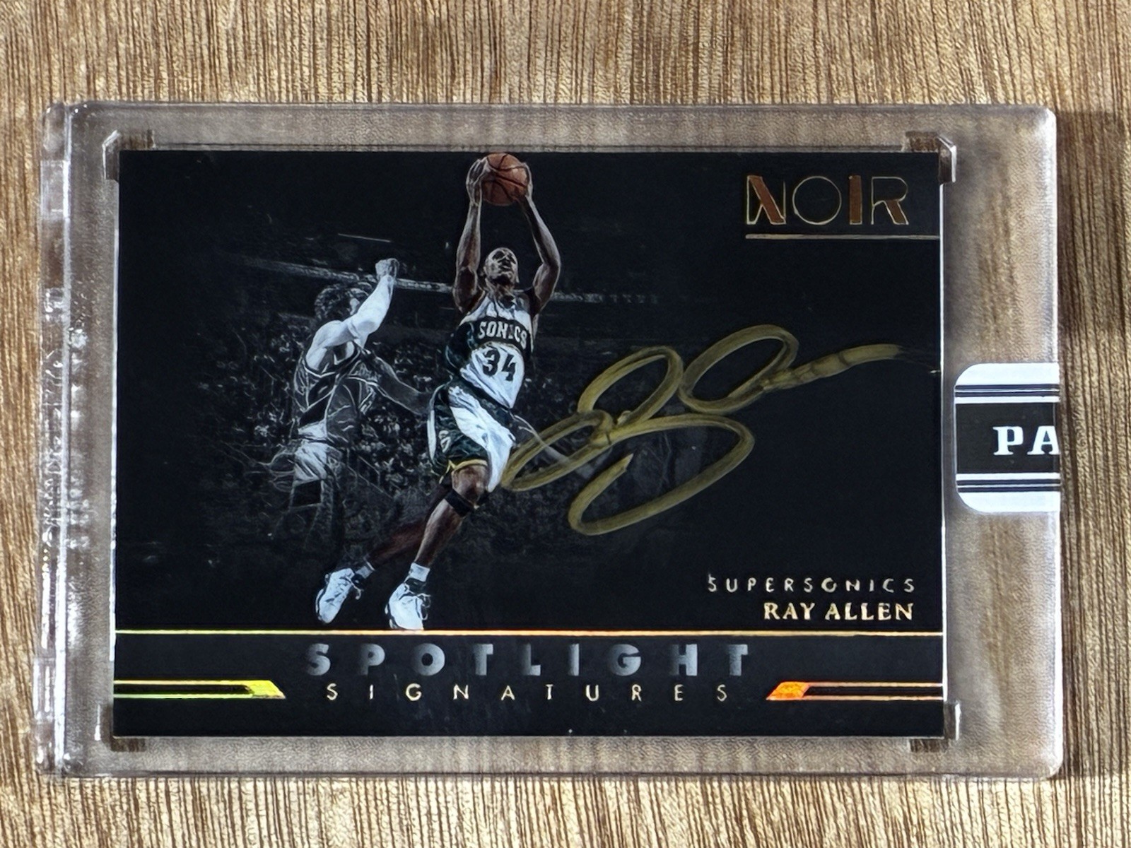 RAY ALLEN 2026 Panini Black Box 2022-23 Noir Spotlight Auto Autograph 1/1