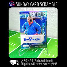 2021 Panini Prizm Bill Parcells Franchise Legends Navy Camo Auto SP /25 🚚🔥