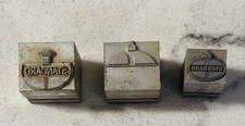 3 - Vintage Automotive Memorabilia Lead Printers Block STANDARD OIL