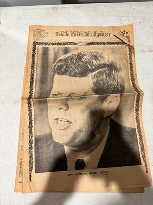 Seattle Post Intelligencer Sat Nov 23, 1963 John F Kennedy Assassination