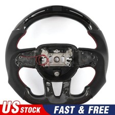 Real Carbonfiber Led Steering Wheel For Dodge Charger Durango Srt 20152023us