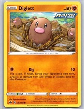 Pokemon TCG Diglett 076/198 Chilling Reign (2 card minimum)