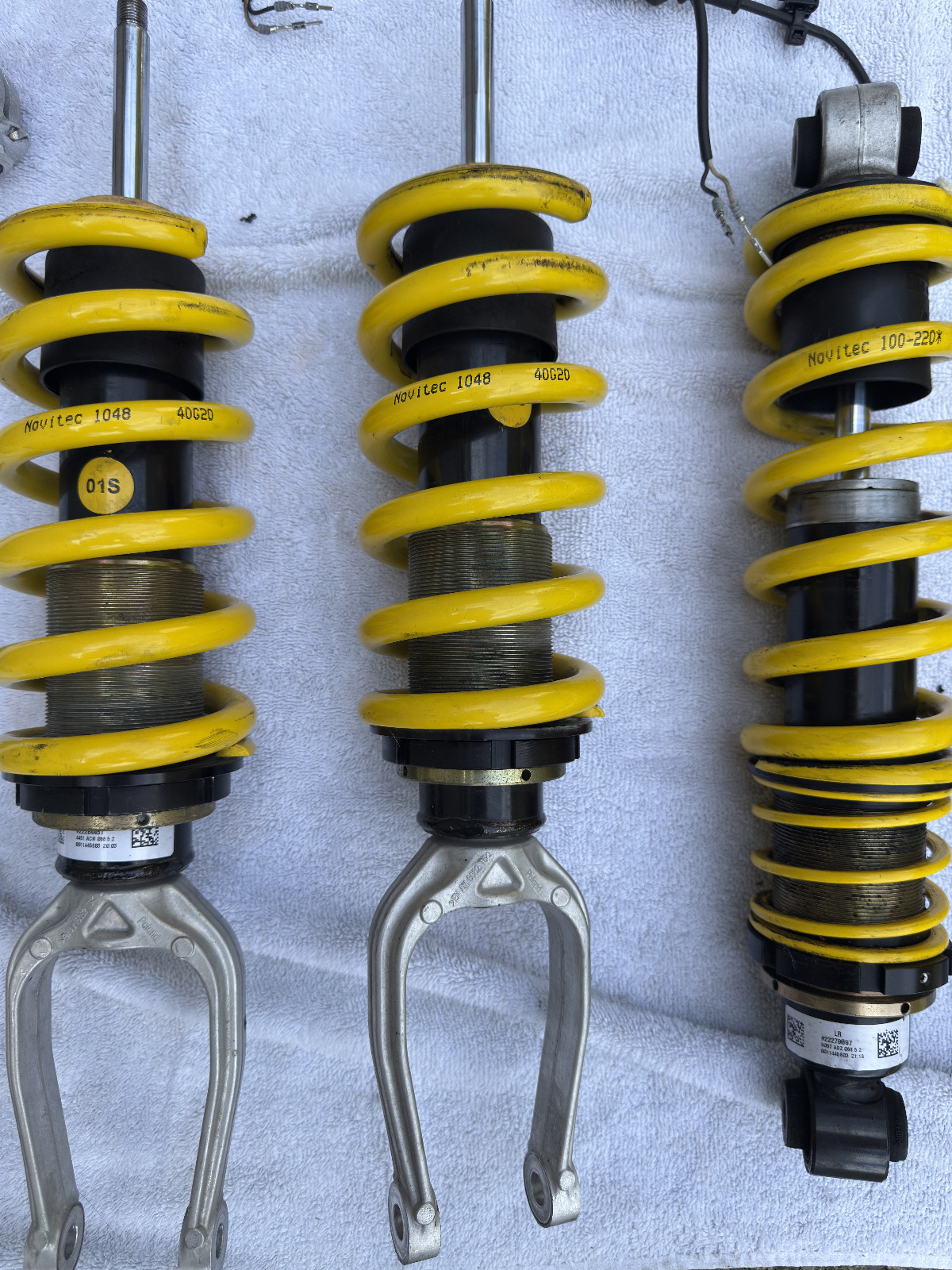 Lamborghini Huracan 2015-2019 Novitec Adjustable Lowering Springs and OEM Shocks