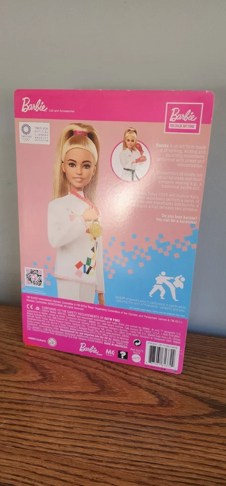 Muñeca Barbie Karate 2020 Juegos Olímpicos de Tokio GJL74 Foto 4 de 4