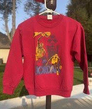 Vintage 90s Nike Air Jordan 23 Crewneck Sweatshirt Grey Tag Made in USA Youth M