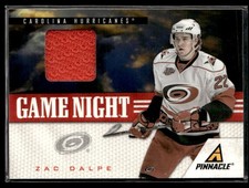 2011-12 Panini Pinnacle Game Night Materials Zac Dalpe Carolina Hurricanes #46