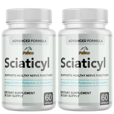 Sciaticyl- Nerve Support- 2 Bottles- 120 Capsules
