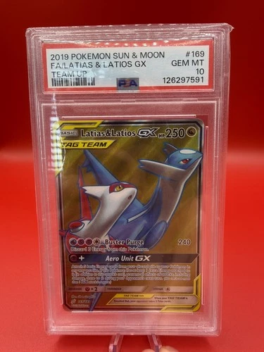 LATIAS & LATIOS GX #169/181 | 2019 POKEMON SUN & MOON TEAM UP | PSA 10