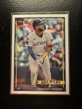 2026 Topps 75 Series 1 Jackson Chourio Brewers 1991 Insert Card # T91-18