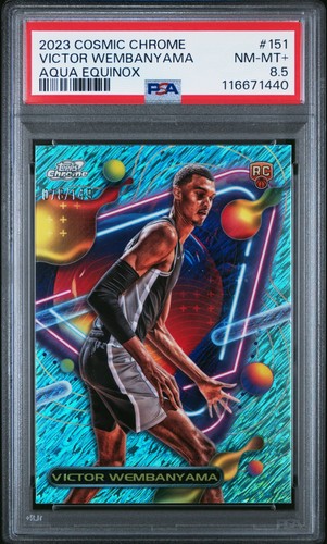 Victor Wembanyama [Aqua Equinox Refractor] #151 2023 Topps Cosmic Chrome card