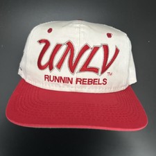 Vintage 90s UNLV Runnin Rebels Sports Specialties Script Snapback Hat Cap Twill
