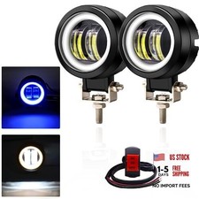 Motorcycle LED light Fog Light Motorcycle Driving Lights 20W lights Round Blue