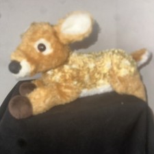 Aurora Plush Fawn Deer Stuffed Animal Laying Spotted Wildlife Toy 12" 2020