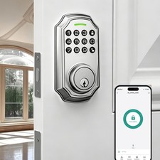 ARPHA Fingerprint Keypad Smart Door Lock Blue...
