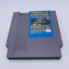 Lot of 2 Wheel of Fortune Family Edition and Jeopardy NES - Cart Only Tested