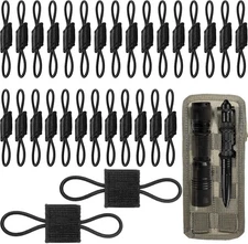 30 Pack Molle Attachments Webbing Binding Ribbon Tactical Gear Backpack Elastic