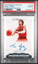 2018 PANINI FLAWLESS ROOKIE AUTO #TYG TRAE YOUNG ROOKIE RC 12/25 PSA 8 