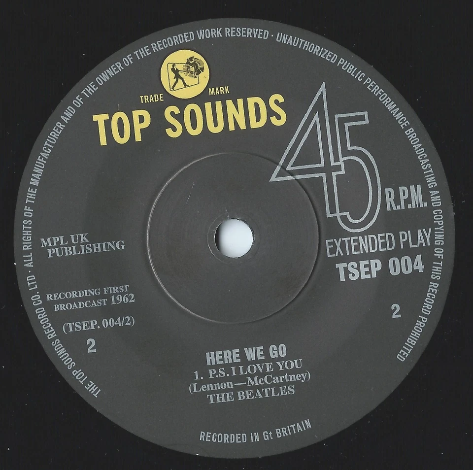 THE BEATLES 'Here We Go' new Top Sounds EP 1960s beat - Image 4 of 4
