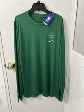 Nike NBA Shirt Mens Sz Large Green Celtics Dri Fit L/S 40 MSRP FD9521-312