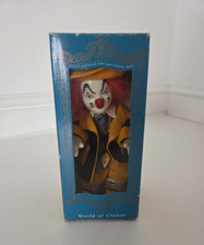 Vintage Clown Doll World Of Clowns Hand Painted Fine Porcelain Doll Clown 18cm
