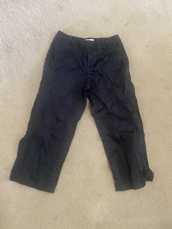 coldwatee creek black capris size 8