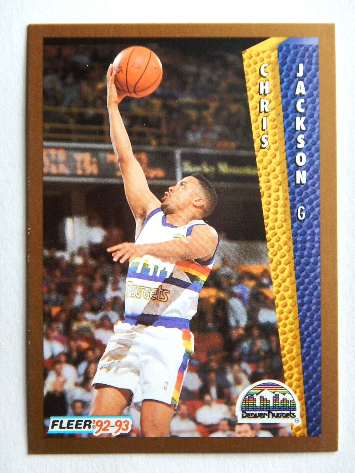 Chris Jackson #57 Fleer 1992-93 Basketball Card (Denver Nuggets) 