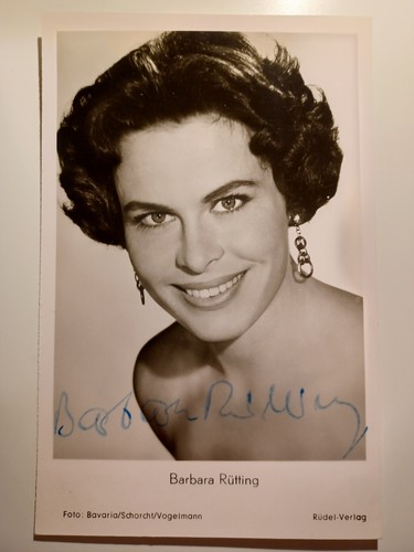 Barbara Rütting original handsignierte Autogrammkarte / Kino T4