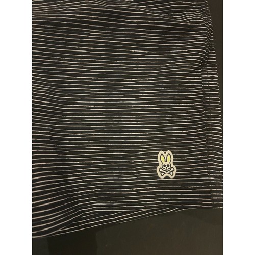 Psycho Bunny Lukas Hand Drawn Black Kids Swim Trunks Size 18/20 - Picture 2 of 7