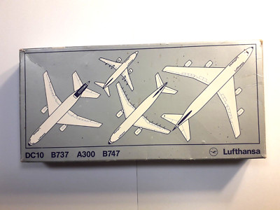 SCHABAK Nr. 919/1   4 Modelflugzeuge DC 10 / B 737 / A 300 / B 747