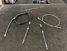 FOR VAUXHALL CORSA C REAR HANDBRAKE BRAKE CABLE FULL SET  DRUM BRAKES