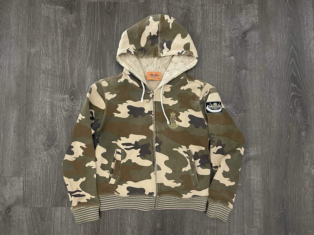 Vintage Juicy Couture Camo Hoodie S Orange Tag | eBay