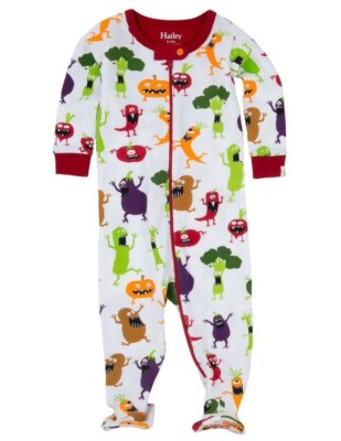 Hatley Monster Veg Jumpsuit/Babyanzug 0-3 Monate