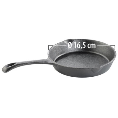 TS Bratpfannen: Gusseisen-Pfanne, 16,5 cm (Bratpfannen Induktion)