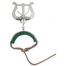 Robuste Marschgabel / Lyra für Querflöte - Befestigung am Arm - Vernickelt