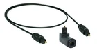 1 m Optical Toslink Digital Audio Cable SPDIF With Rotating Right Angle Plug