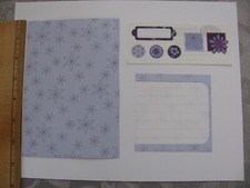 Creative Memories Purple Dbl Sided 1 Photo Mat 1 Journal Box 1 Sticker Strip NEW