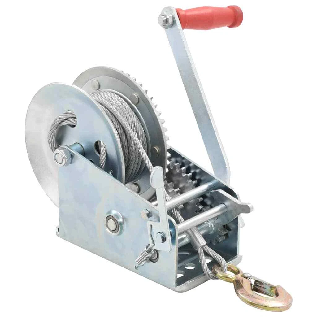 Iron Manual Hand Winch 1360 Kg 3000 Lbs For Boat Trailer Winch