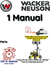 WACKER NEUSON ML240 LIGHT TOWER PARTS MANUAL PDF USB