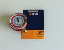 Yellow Jacket 49015 Red Manifold High Pressure Gauge 2 1/2" R22, R134a, R404A